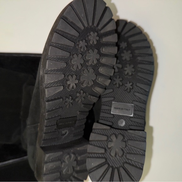 Barneys New York Long Suede + Shearling Boots (like new condition) - Picture 7 of 12